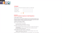 Desktop Screenshot of coshh.officeteam.co.uk
